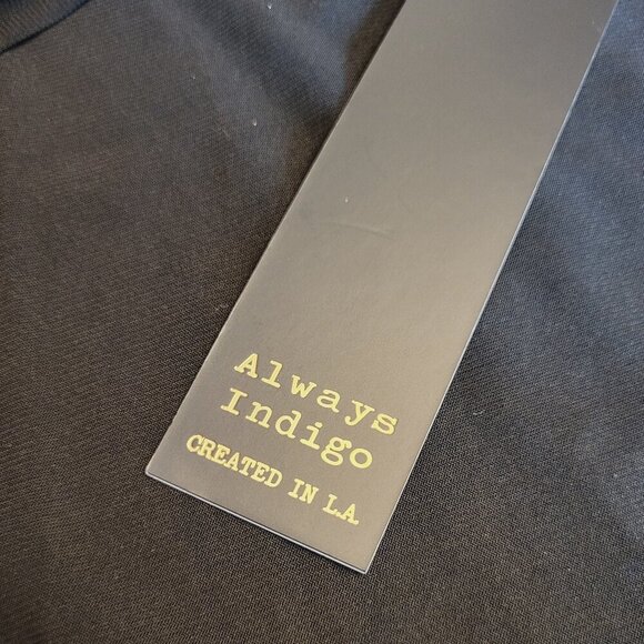 Always Indigo ~ Sz 1XL ~ Blouse with Cut Out Sleeves ~ NWT - Picture 8 of 8